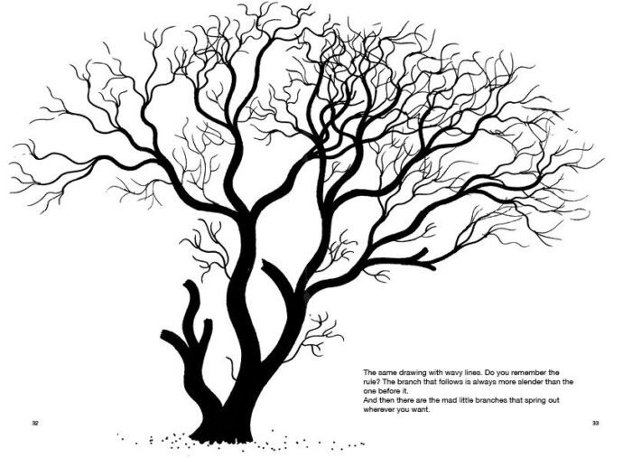 Drawing a tree Bruno Munari
